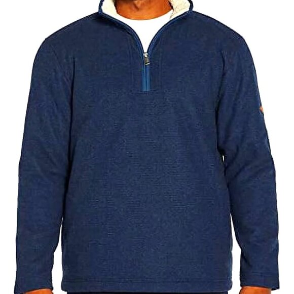 Orvis Other - ORVIS XL Brighton Classic Collection 1/4 Zip Sweater Sherpa Lined Fleece Navy